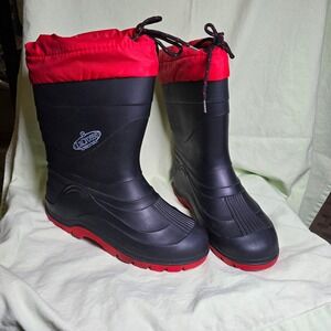 LaCrosse Men's Insulated‎ Winter Boots Rubber Waterproof Black Red Size 6